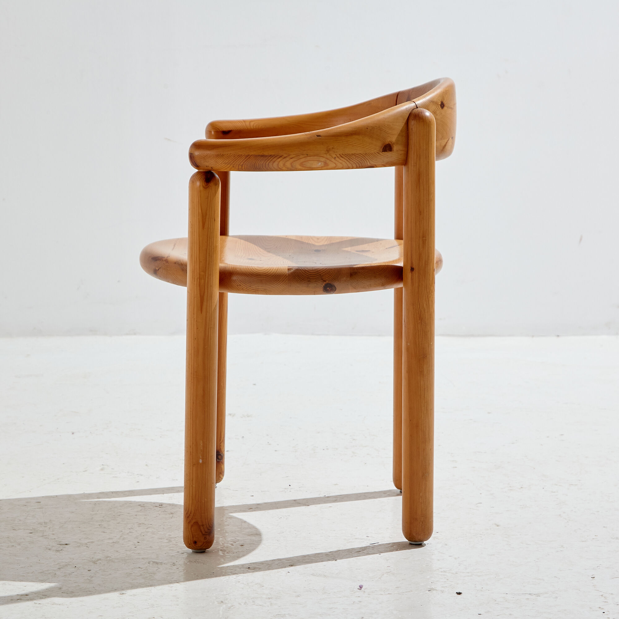 Pinewood dining set by rainer daumiller for hanex, set of 7