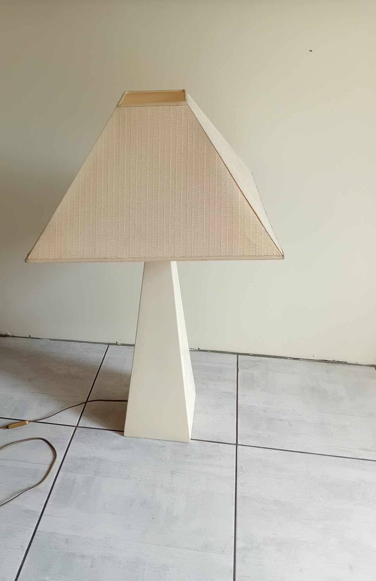 Large living room lamp signed louis drimmer 80s