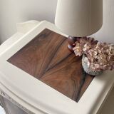 Art Deco bedside table from the 1930s - Wood with inlaid top