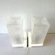 Pair of zipper wall lamps, made of glass 70