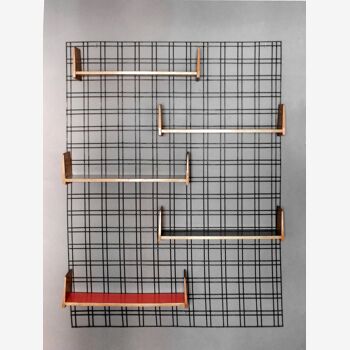 Gio Ponti wall mounted bookcase by PFR studio, 50s