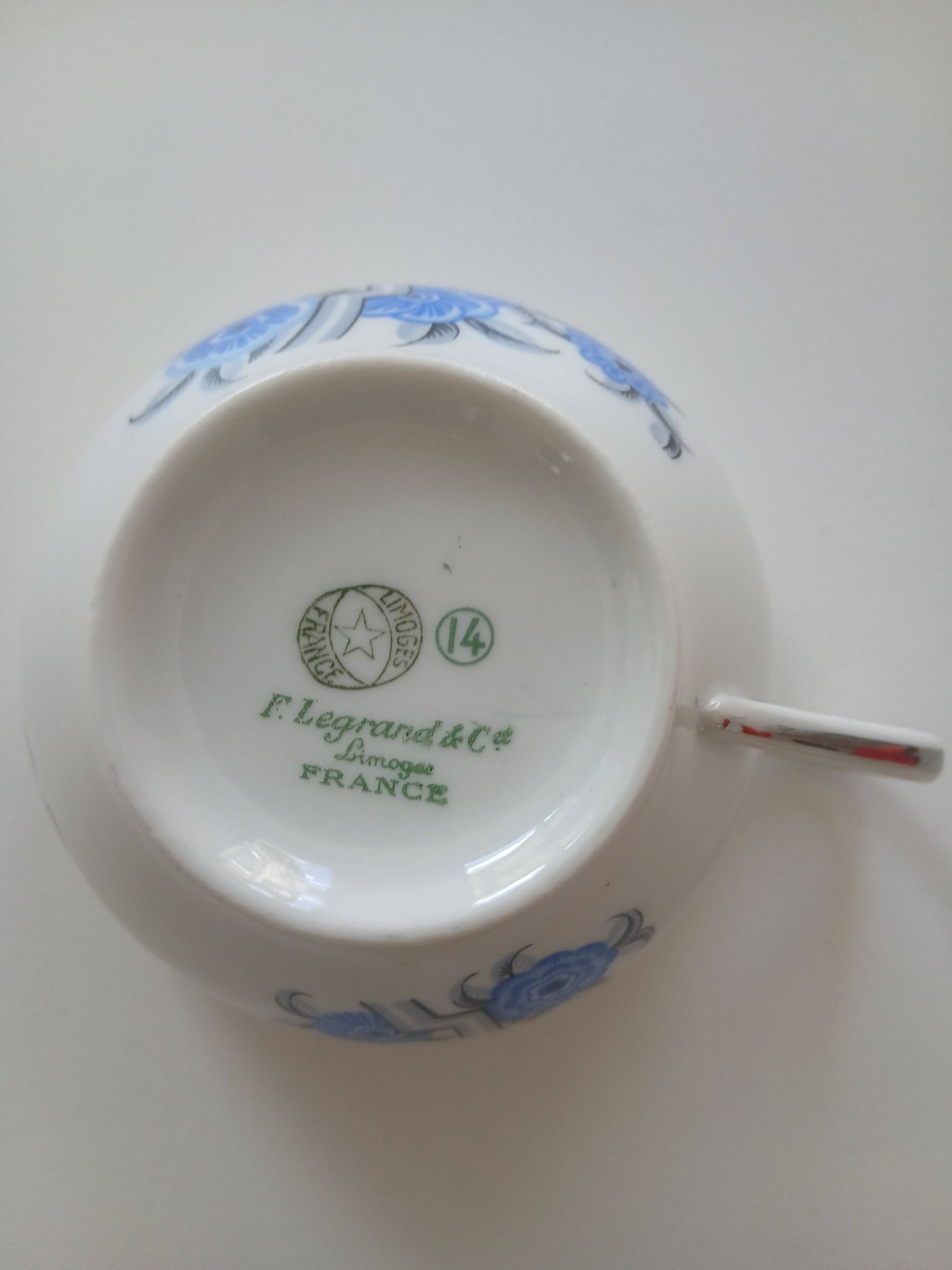 Antique coffee service in Limoges porcelain – F. Legrand & Cie