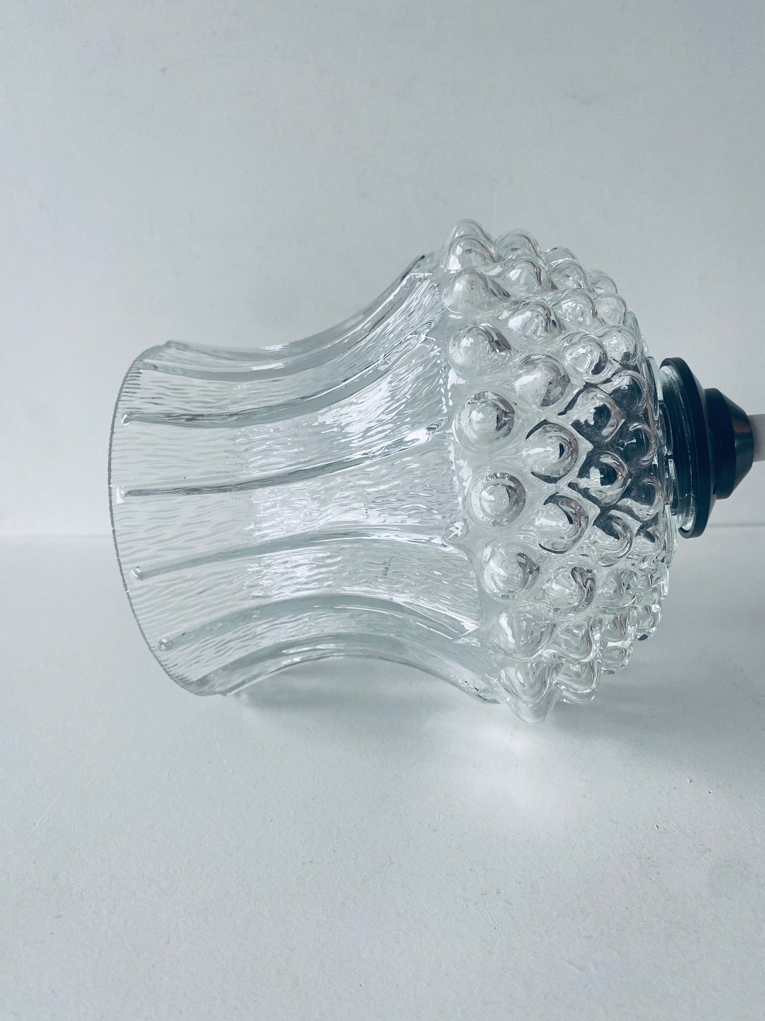 Vintage glass globe pendant lamp