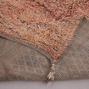 Peach Vintage Moroccan Rug 203 x 331 cm, Berber Shag Rug, Handmade Boho Rug