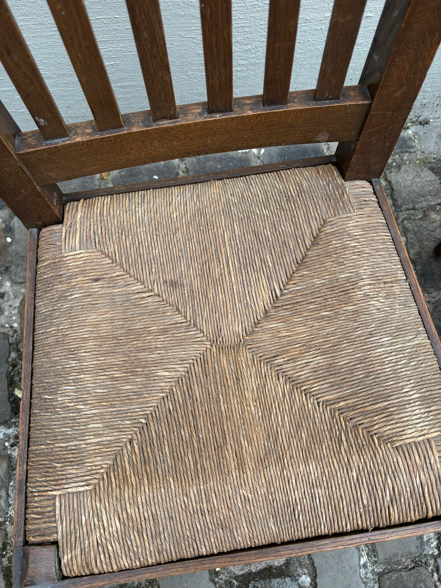 2 chaises en bois art nouveau