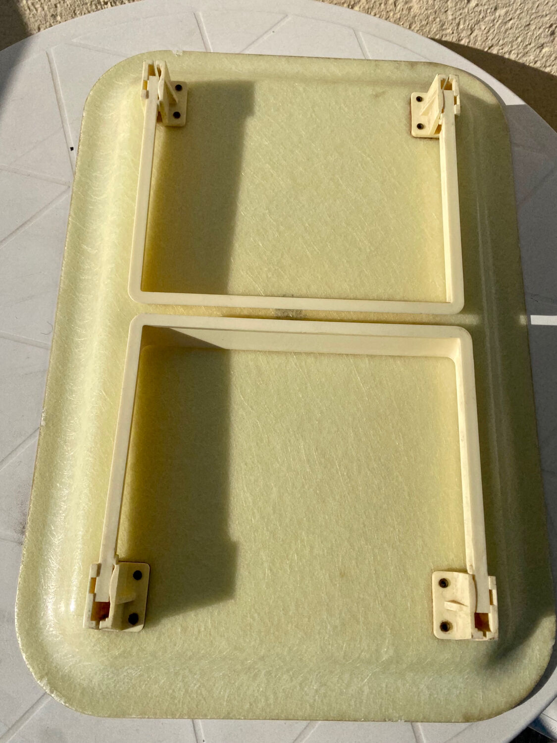 Vintage standing breakfast tray