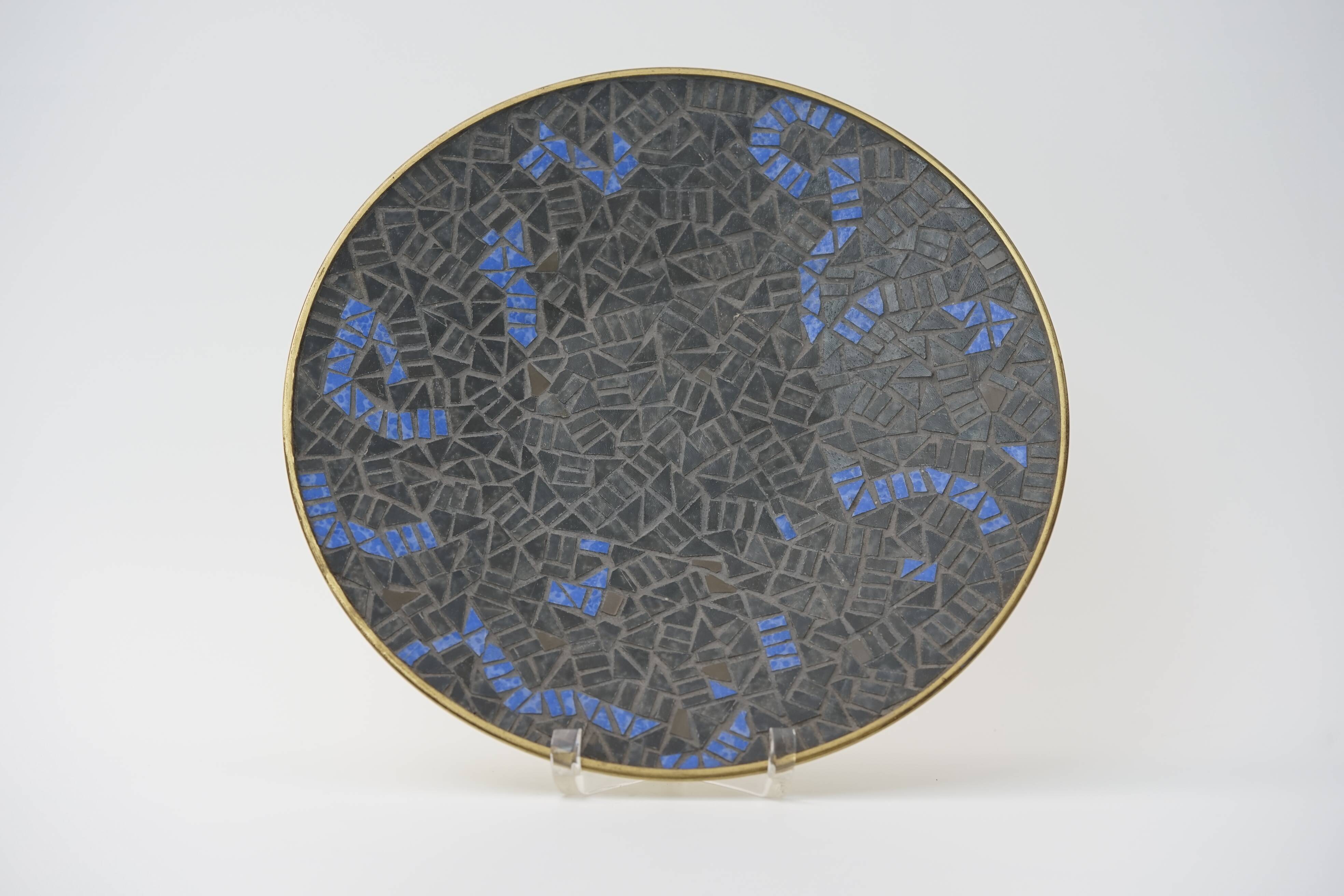 Mid-Century Mosaic Wall Plate by W. Zimmermann for Ritter