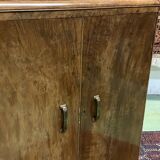 English art deco walnut buffet - 1930s