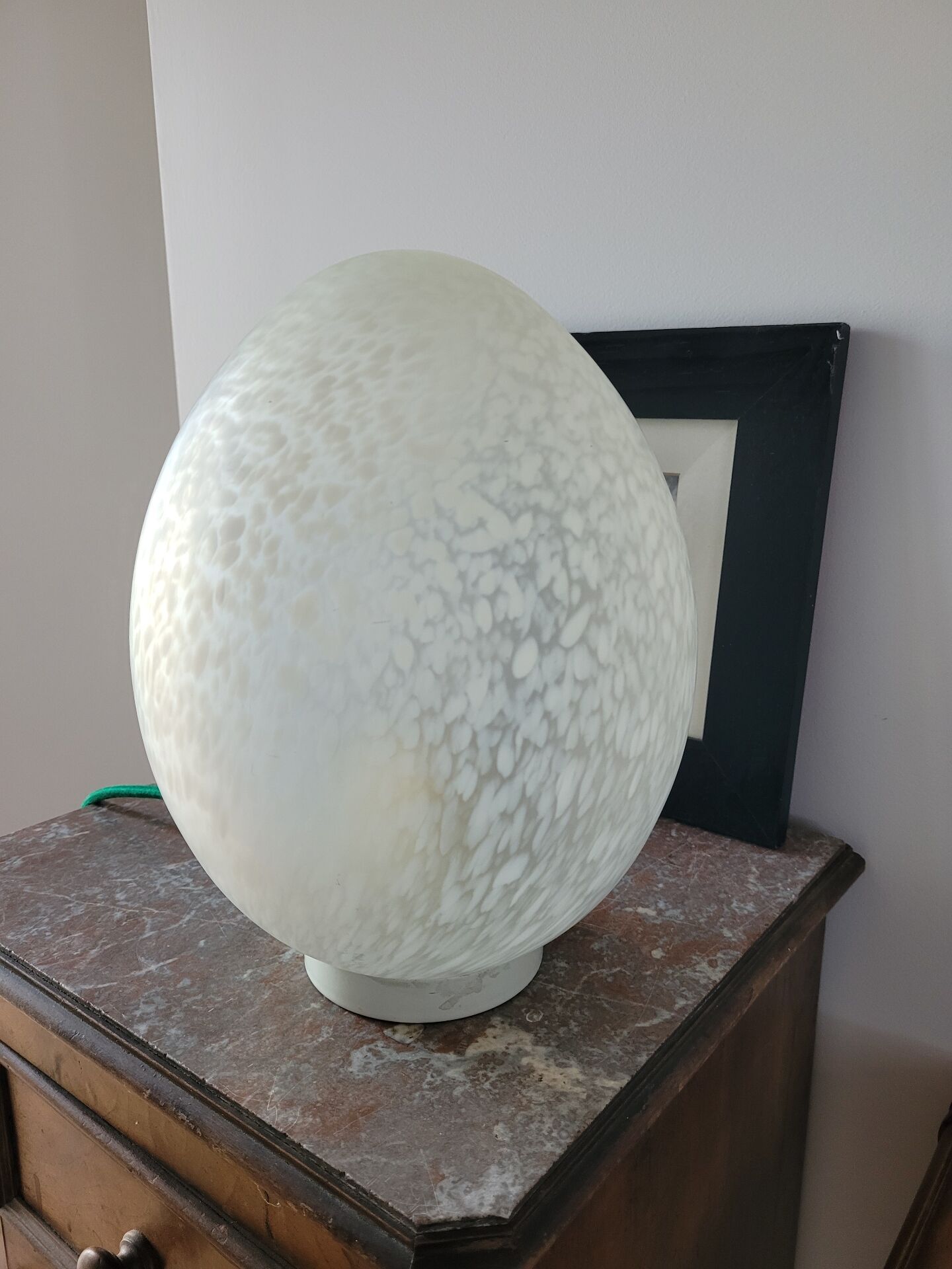 Lampe œuf de la Verrerie de Vianne