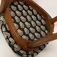 Impression David Midcentury in Emerald Satin, Heart Chair in Walnut Wood, Europe, 1960s