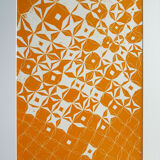 Orange diamond pattern