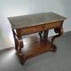Trumeau / table d'appoint français des années 1830 avec marqueterie de bois