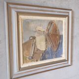 Ulla Borgström, Swedish Modern Painting, 1960s, Oil on Canvas, Framed