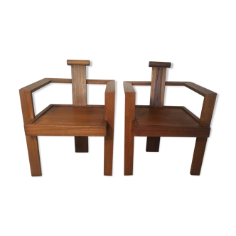 Pair of modernist armchairs from the 1970s