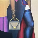 Original exhibition poster by Richard Lindner, Galeria Maeght, Barcelona, 1980