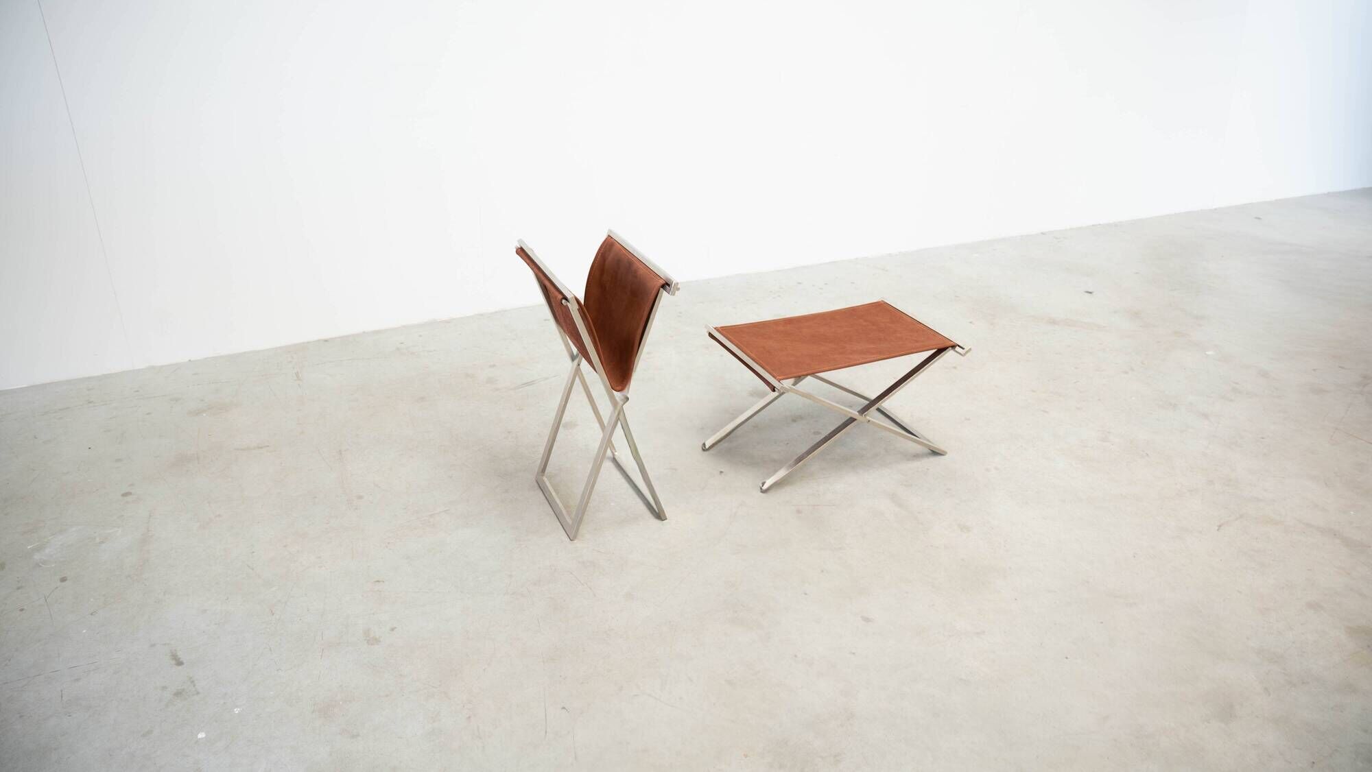 Pair of folding stools by Michael Christensen