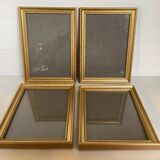 Four gilded wood frames to place or hang