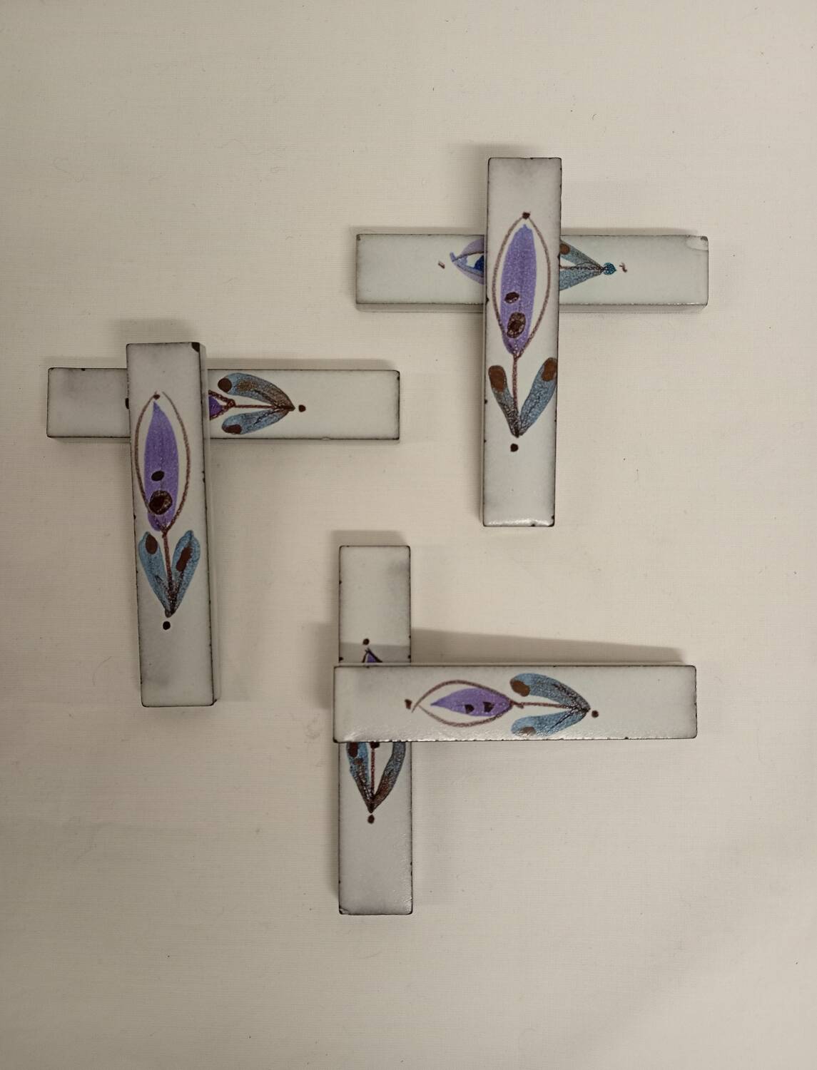 Set of 6 ceramic knife rests