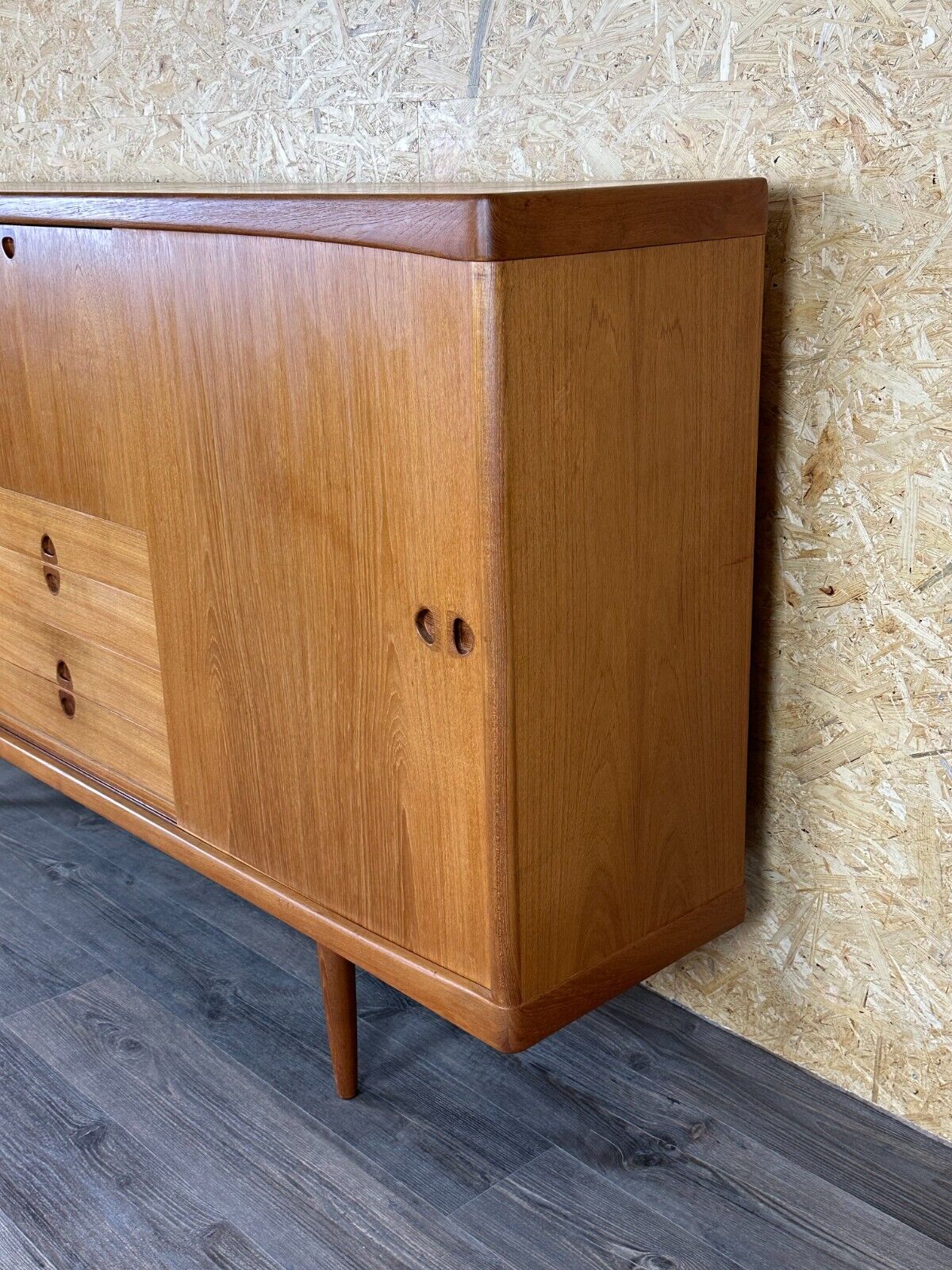 60s 70s teak sideboard highboard H.W. Klein Bramin Danish Modern Design