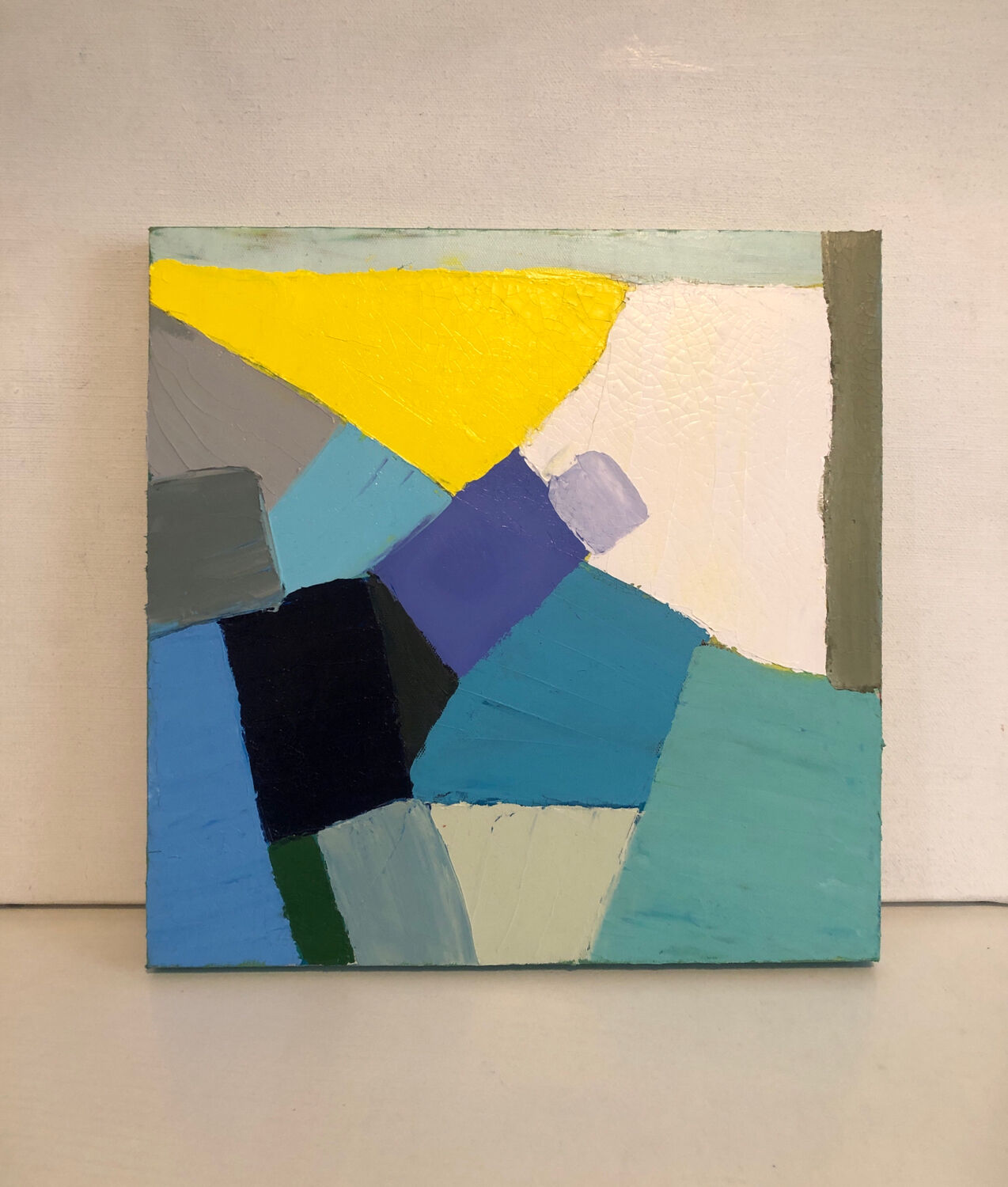 Knife Oil Painting Blue