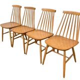 Scandinavian chairs Pinnstol ZPM Radomsko 1950