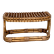 Tabouret design italien en rotin de bambou, 1960s