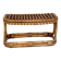 Tabouret design italien en rotin de bambou, 1960s