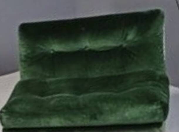 Modular velvet canapé Amanta by Mario Bellini for C&B Italia