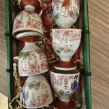 Set of 6 Vintage Japanese Egg Cups