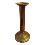 Bougeoir laiton ancien chandelier bas