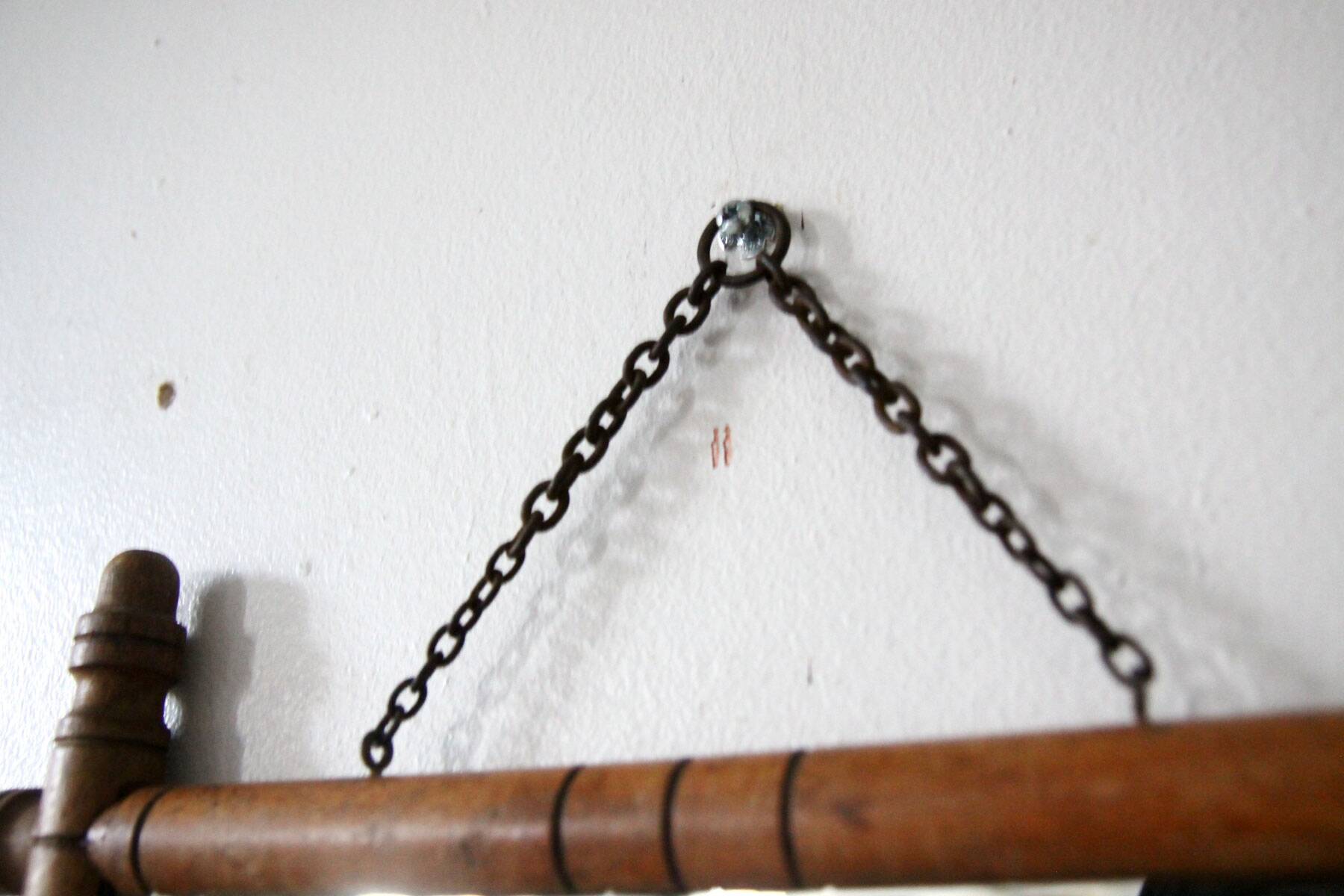Miroir en bois effet bambou