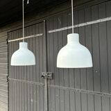 2 metal pendant lights - Sweden 70s/80s