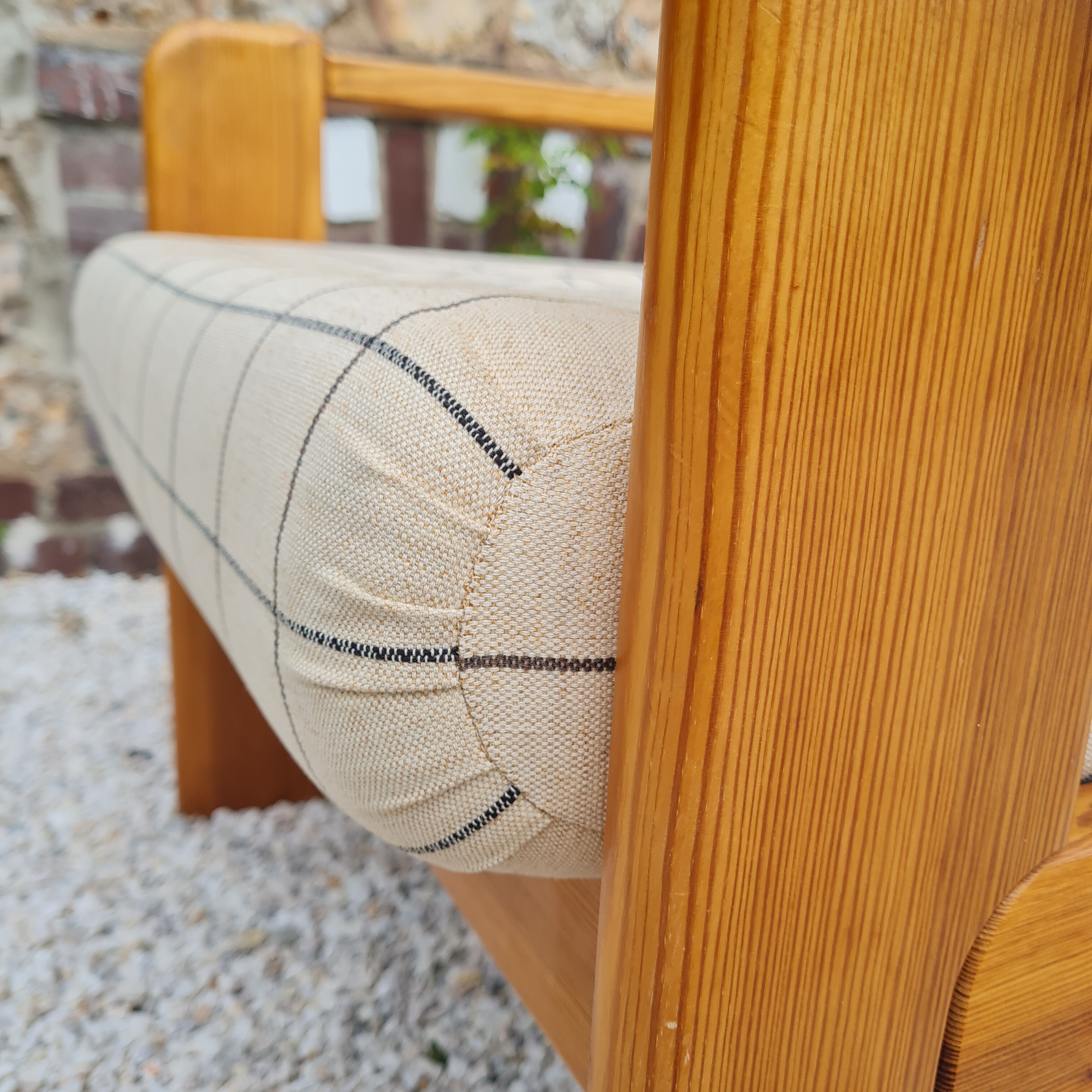 Fauteuil suédois en pin 1970