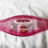 Coupe Val Saint Lambert VSL rose Belgique vide poche