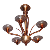 Amethyst chandelier (signed) Murano circa 1940-50