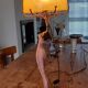 Art deco lamp golden metal and glass pate