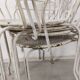 4 wrought iron garden armchairs