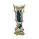 Vase Art Nouveau bleu antique style rococo 38 cm