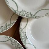 Set of 6 old soup plates