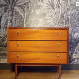 Scandinavian teak chest of drawers