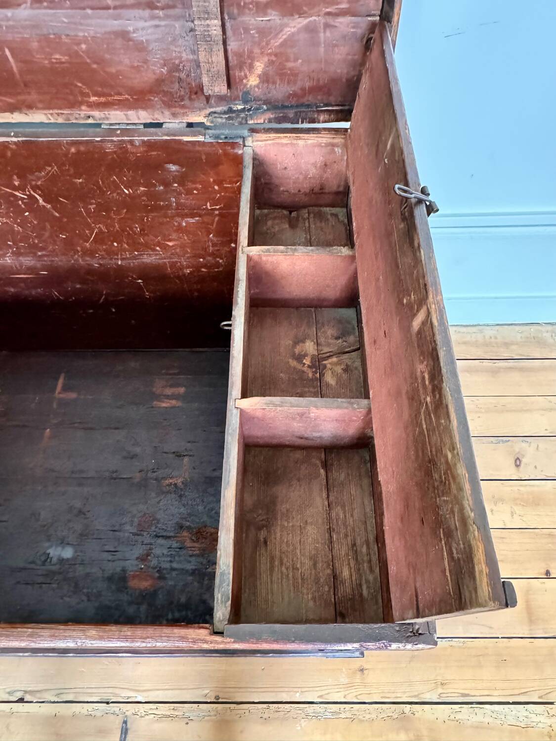 Afghan dowry chest in painted wood