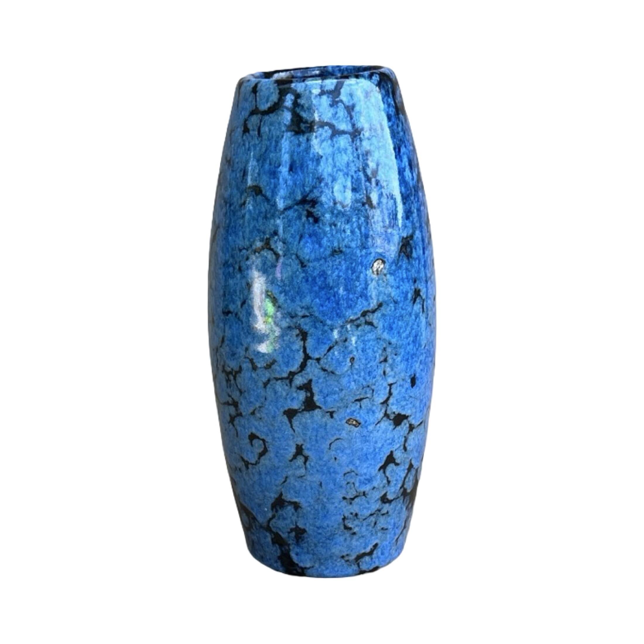 Scheurich 522-18 Fat Lava ceramic vase, Germany 1970s