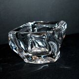 Ashtray in blown crystal DAUM France DESIGN Modernist 1960