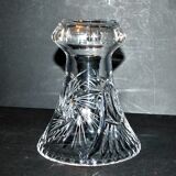 Vase évasé en cristal taillé de Bohème - taille riche en étoile 16cm