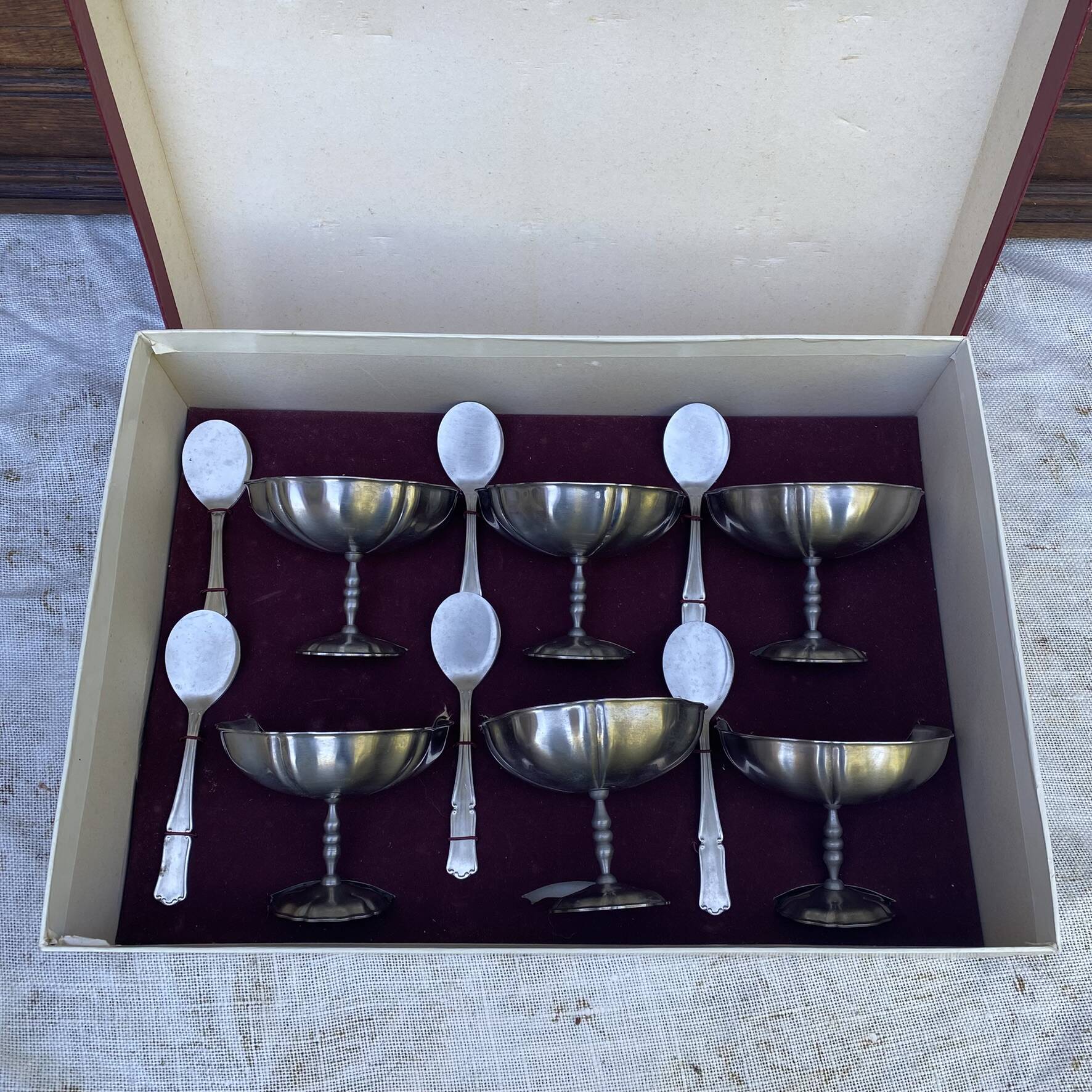Coupes à glaces en inox mat Jean Couzon