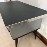 Bureau en métal style Ronéo, années 60-70
