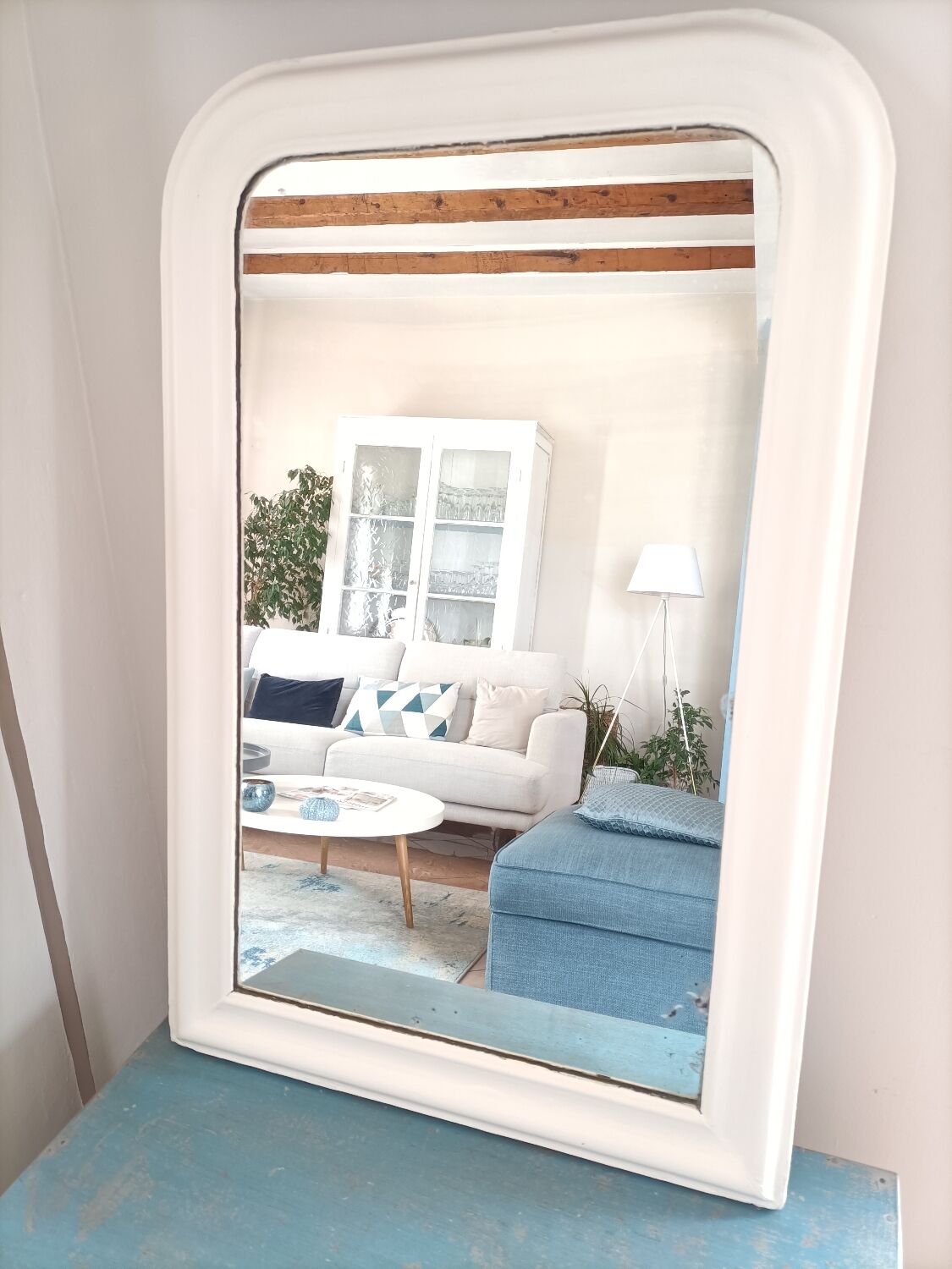 Louis Philippe mirror off-white 95 x 62 cm