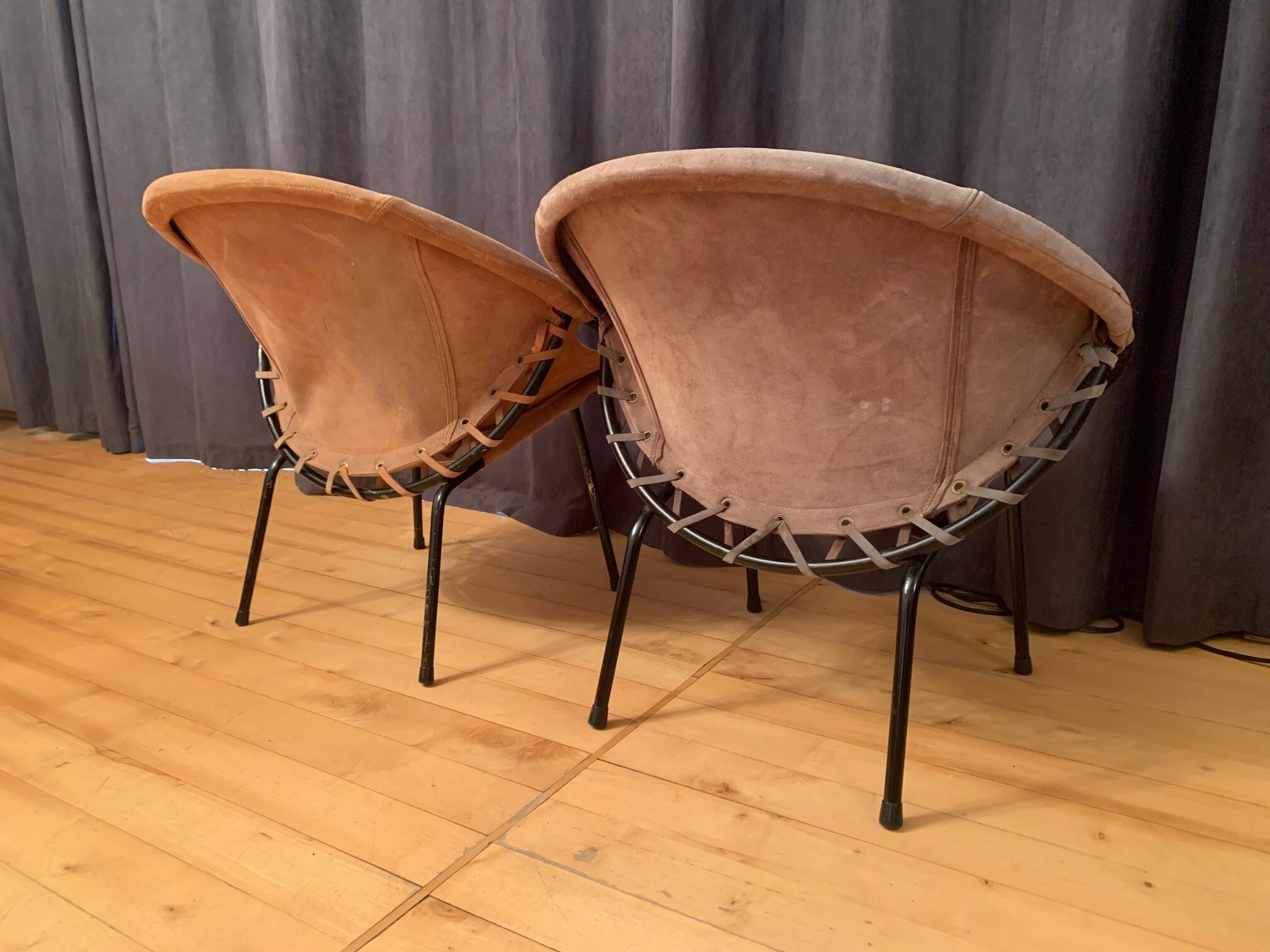 Pair of armchairs designed by Lusch Erzeugnis, Lusch & Co, Germany, 1960s