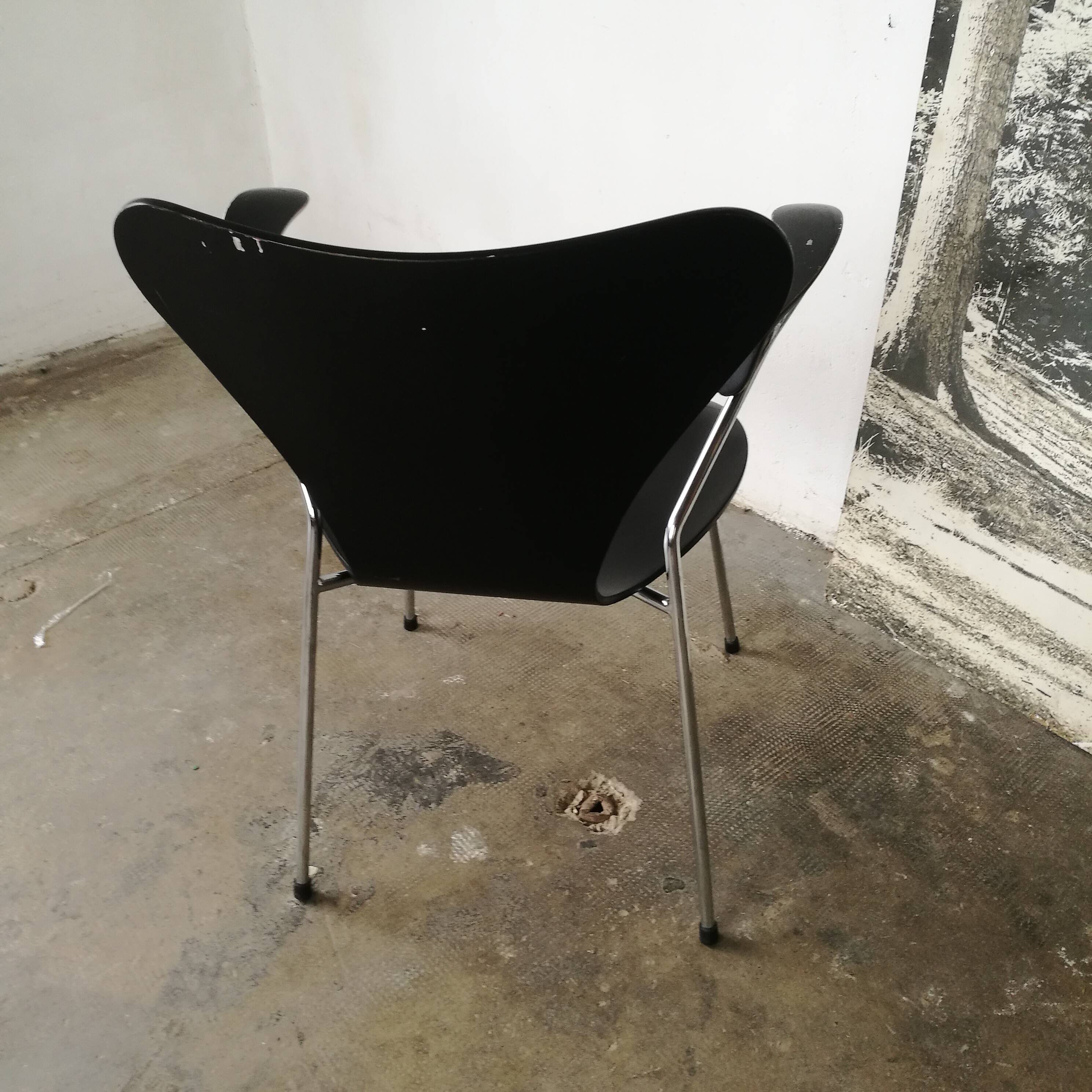 Fauteuil butterfly par Arne Jacobsen pour Fritz Hansen , serie7