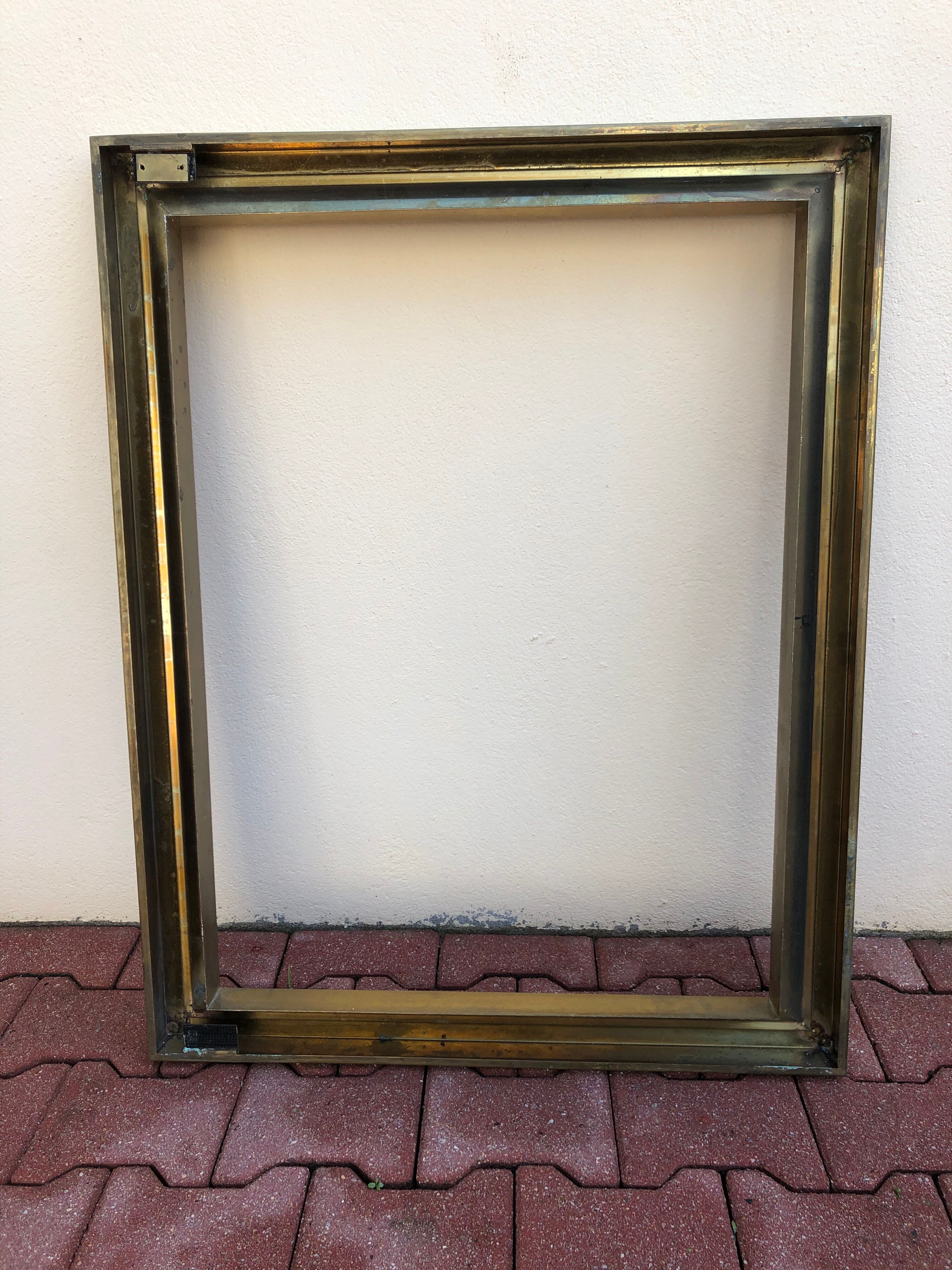 Gold metal frame